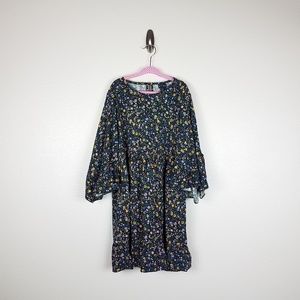 Art Class Girls Dress Ruffle sleeves floral pink